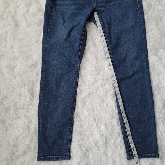 LOFT Skinny Crop Dark Wash Jeans Women's Size 27/4 - Picture 13 of 13